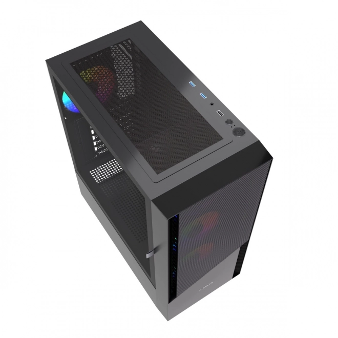 Midi torony Fornax 4300 ATX fekete