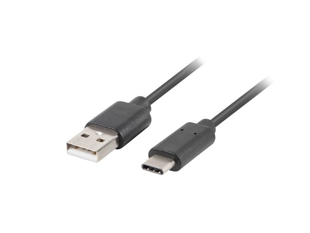 Fekete USB kábel QC 3.0 - teljes réz 1m