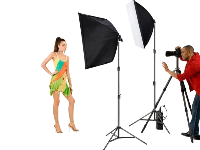 Softbox világítástechnika készlet fotóstúdióhoz