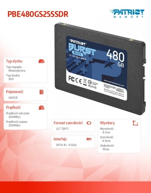 Patriot Burst Elite 480GB SSD