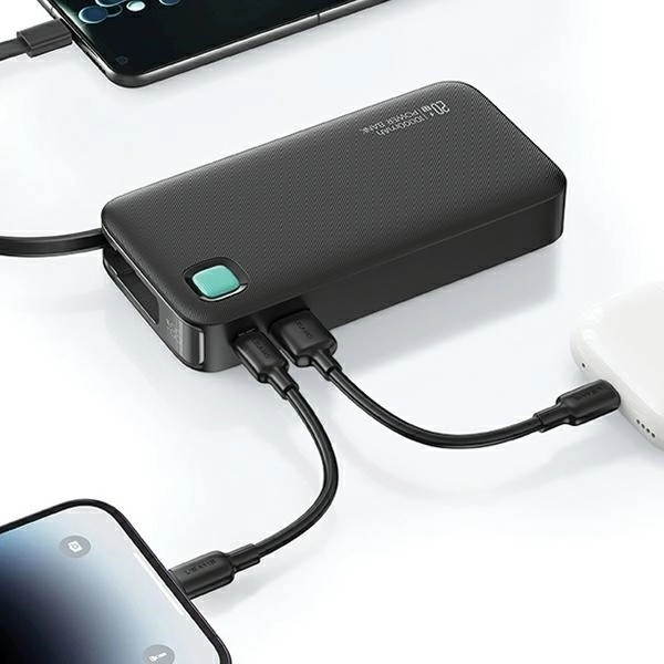 Powerbank 10000mAh 20W USB-C gyors töltés fekete