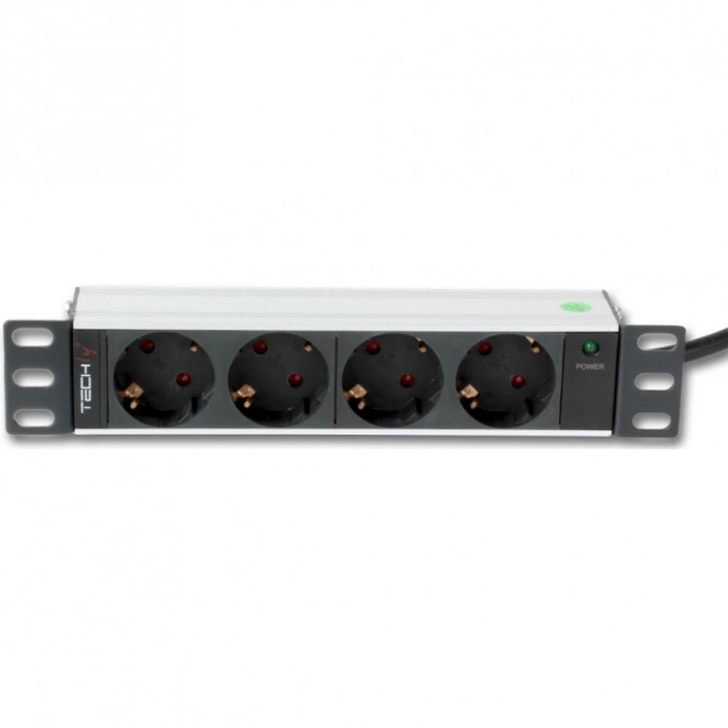 Rack tápcsatlakozó 1U 4x Schuko 1,8m