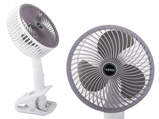 Összecsukható vezeték nélküli asztali ventilátor csipesszel