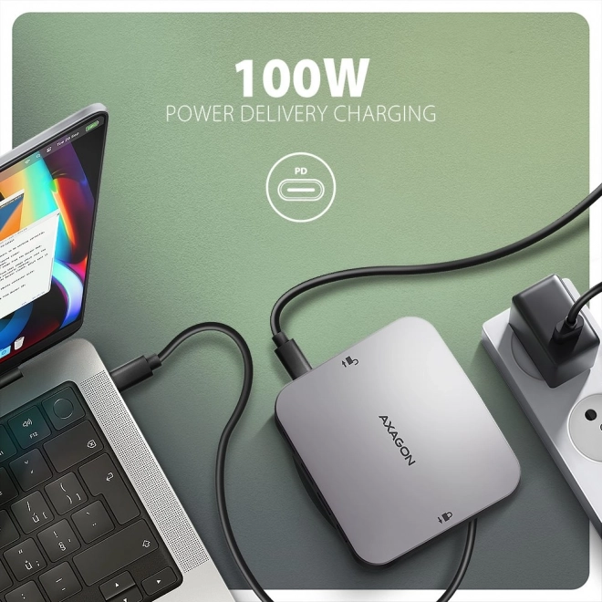 Wieloportos USB-C Hub 9 az 1-ben