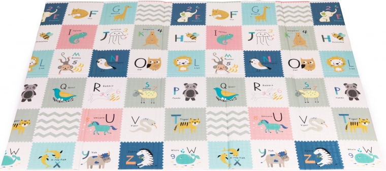 Kétoldalas dizájn: ábécé és természetes motívum