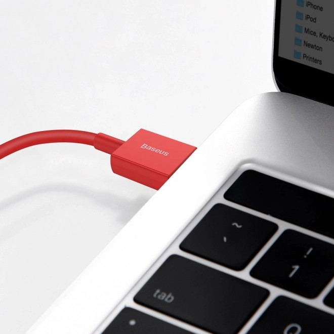 Piros Baseus USB kábel 1m iPhone töltéséhez