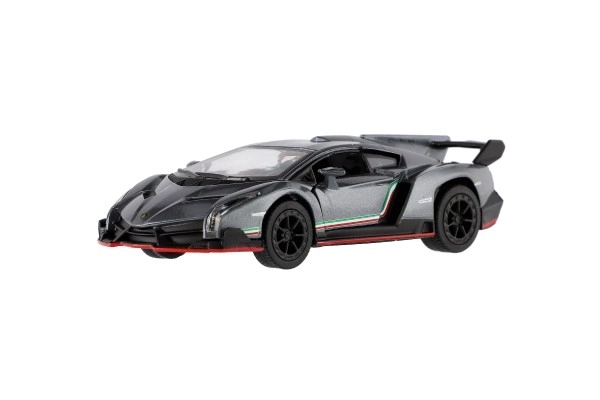 Kinsmart Lamborghini Veneno középen meghúzva 13 cm, 4 színben 12 db-os szett