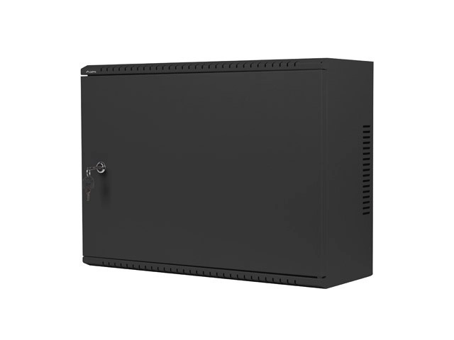 Fali rack szekrény 19 hüvelyk 4U+3U 540x200 alacsony profilú fekete