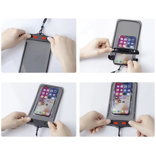 Vízálló telefon tok fekete