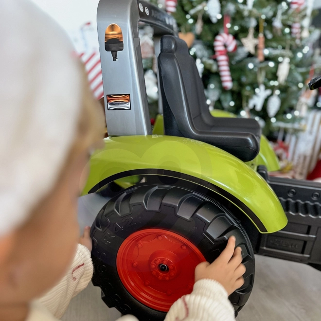 FALK Traktor pedálos Claas Arion 430 utánfutóval