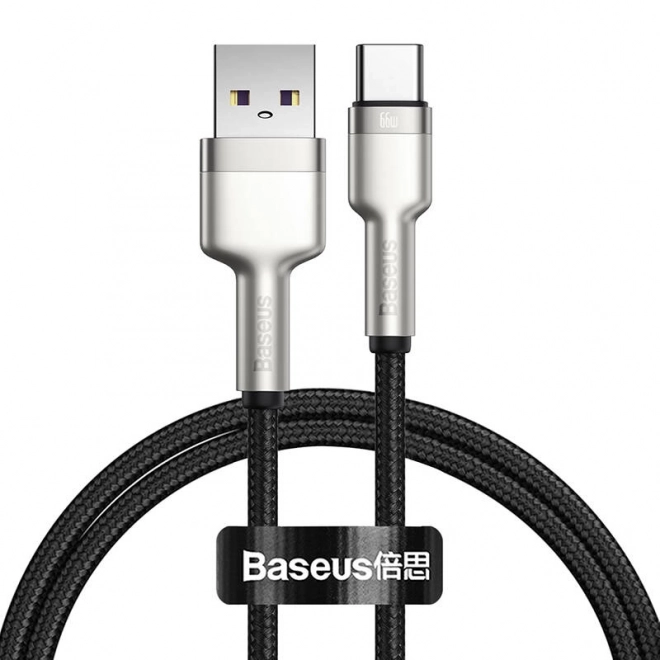 Baseus Cafule USB-C töltőkábel, 66W, 1m, fekete