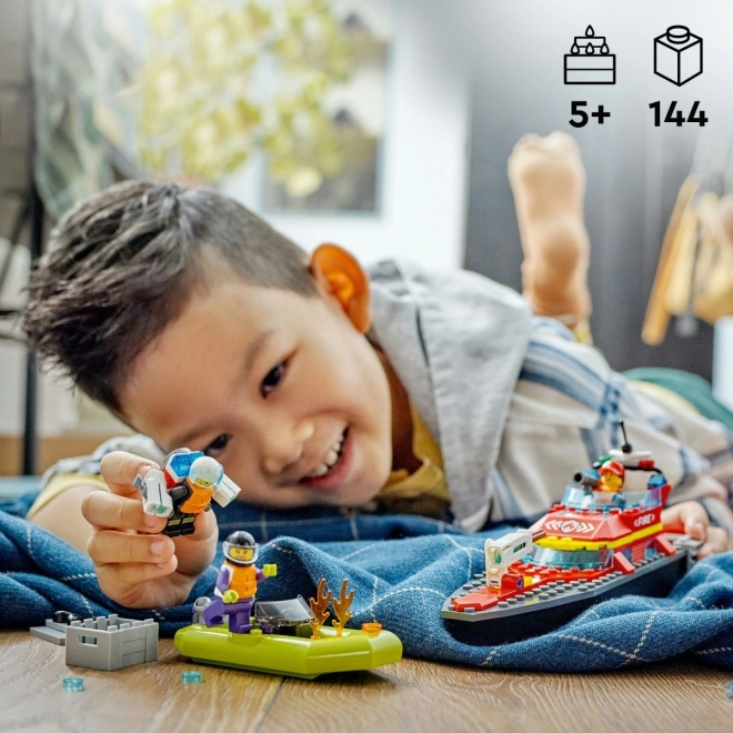 Lego city tűzoltóhajó