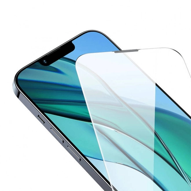 Tvrített üveg beépített por szűrővel iPhone 13/13 Pro/14-hez