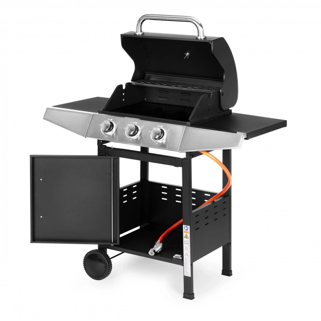Gázzal működő kerti grill 3 égőfejjel