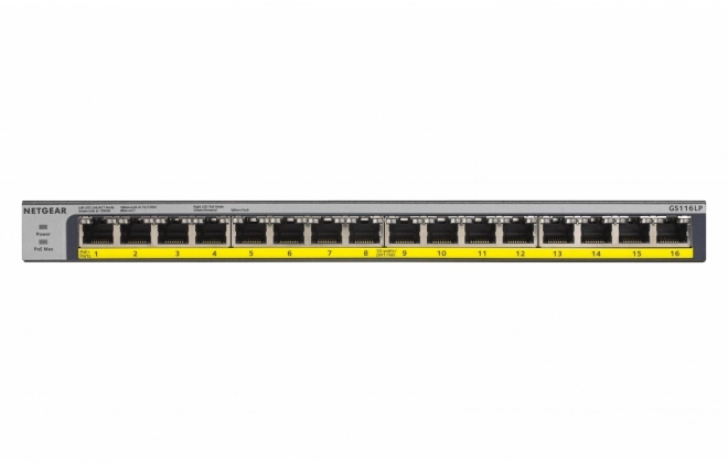 Niezarządzalny switch 16 portos PoE+