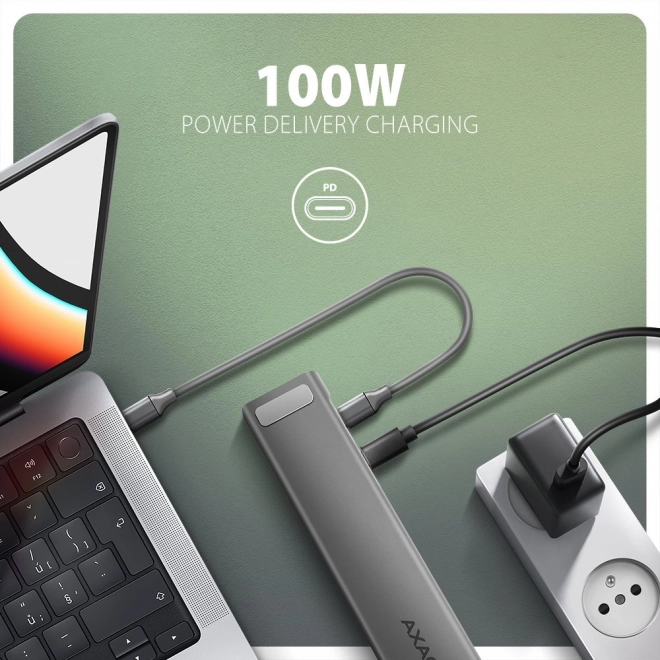 Axagon HMC-10HLS USB-C hub 9 az 1-ben többportos eszköz