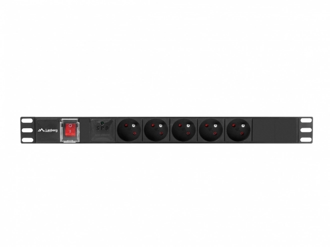 Lanberg 1U rack tápkacslak 19 hüvelykes 16A 5x230V 2m