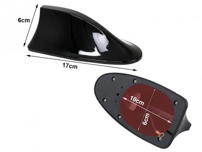 Autós antenna cápauszony alakban