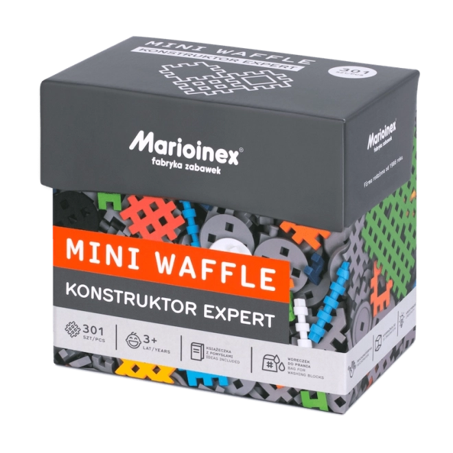 Mini waffle építőkocka készlet 301 darab