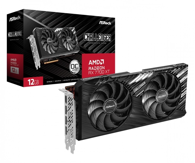 Radeon RX 7700 XT grafikus kártya - ASRock CHALLENGER OC