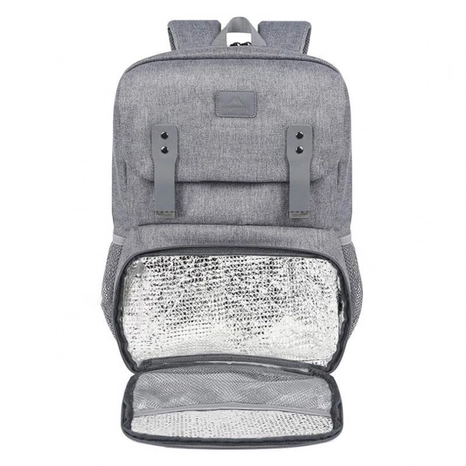 Notebook hátizsák / ételhordó Matein 15,6'' USB szürke