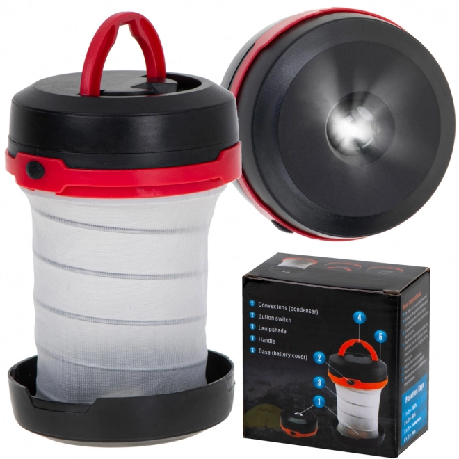 Kemping összecsukható LED lámpa 2v1