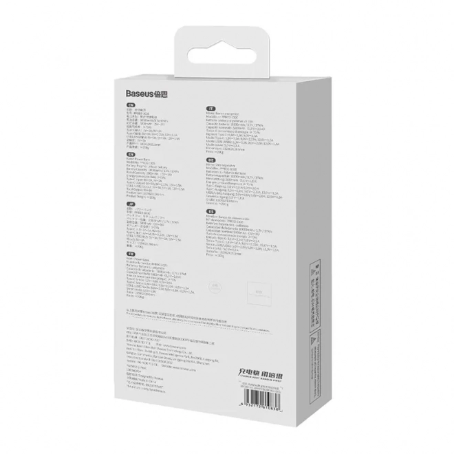 Baseus Bipow Pro fehér powerbank 10000mAh 20W