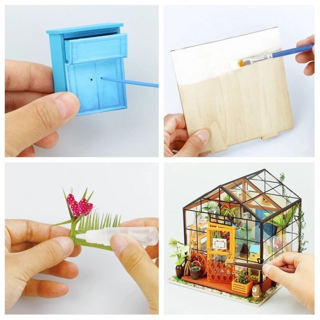 Robotime mini üvegház makett