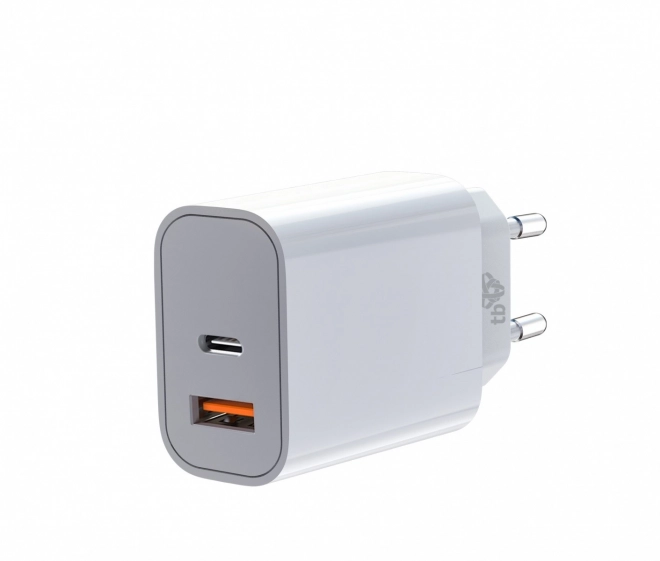 Fehér hálózati töltő 2x3A USB C + USB A Power Delivery