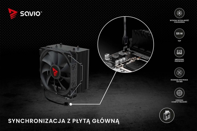 CPU hűtés Savio Frost X2 Black