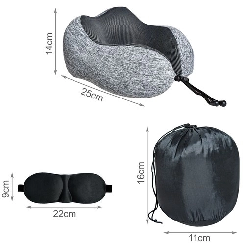 Utazó párna 3D memóriás készlettel