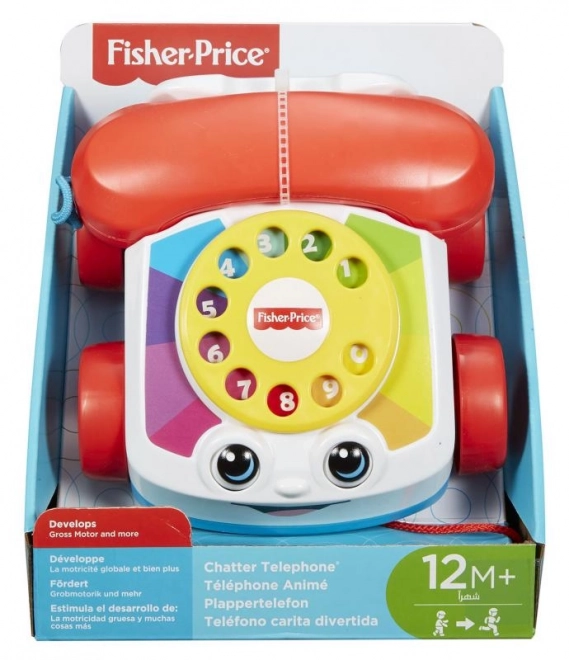 Fisher-Price zenélő húzható telefon