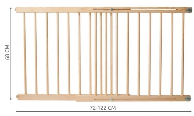 Biztonsági ajtórács, 122 cm