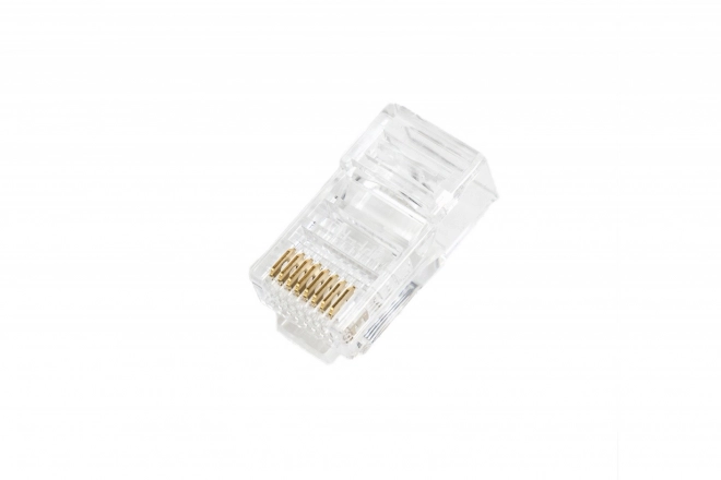 Rj45 átmenő csatlakozó, kat.5e, árnyékolatlan, AWG 26-24, 100 db