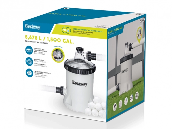 Bestway homokszűrős medenceszivattyú Polysphere technológiával
