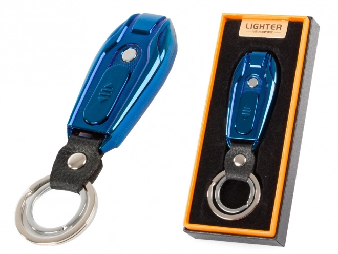Elektronikus LED kulcstartó öngyújtó USB-vel