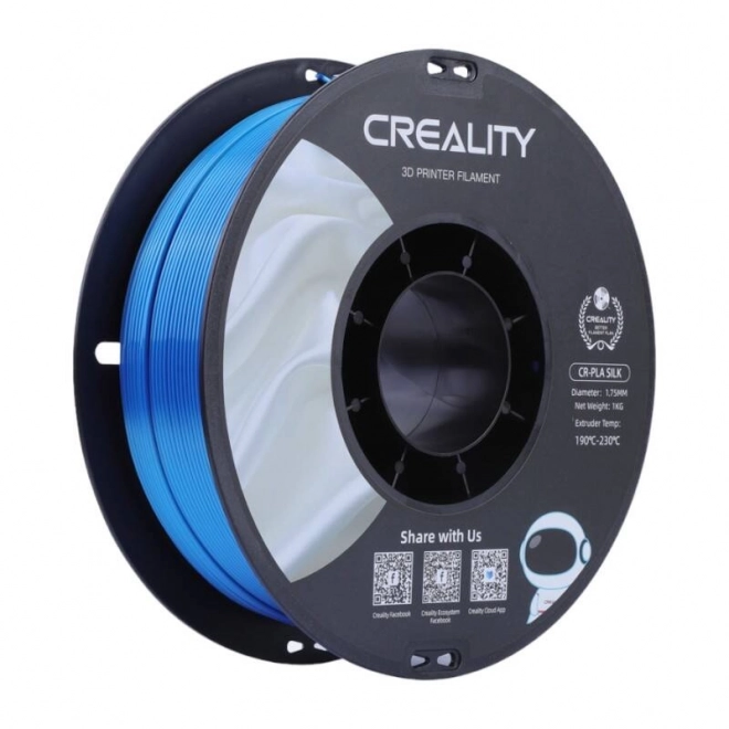 Selyem hatású PLA filament kék - Creality
