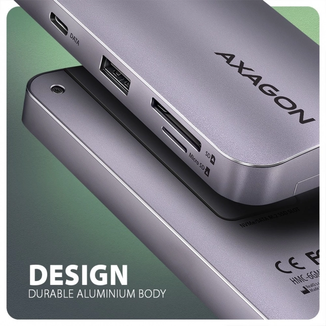Axagon sokportos USB-C hub