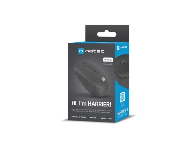 Natec Harrier 2 Vezeték Nélküli Egér Bluetooth 5.1