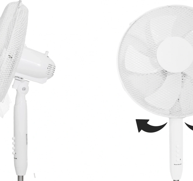 Álló ventilátor 45W - 3 üzemmód, 5 lapát, fehér