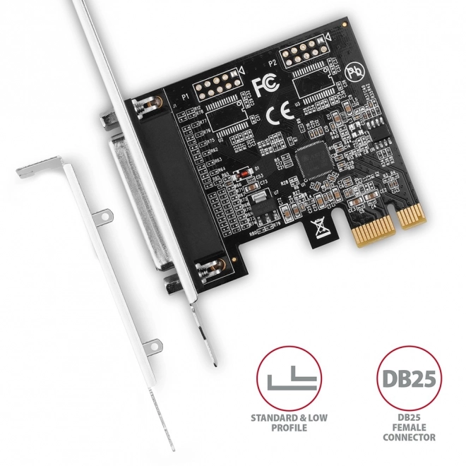 PCIe párhuzamos port kártya LPT AXAGON