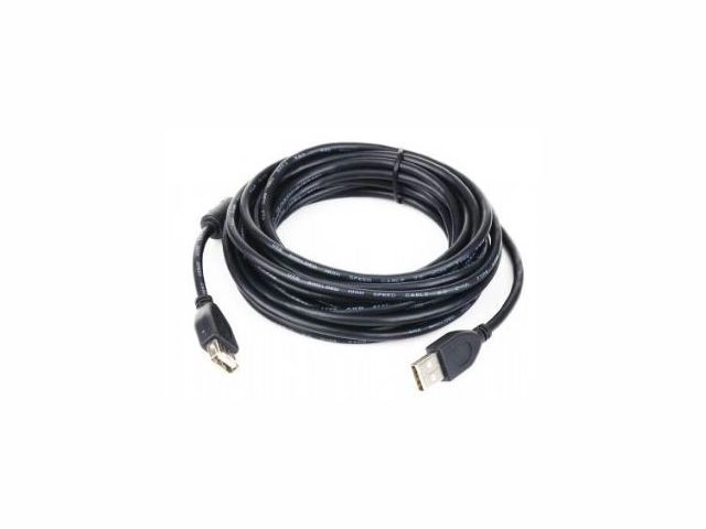 USB hosszabbító 2.0 AM-AF 1.8m ferrittel fekete