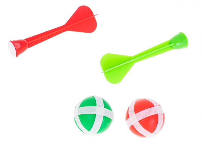 Gyerekeknek szánt űr darts játék tépőzáras labdákkal 36cm