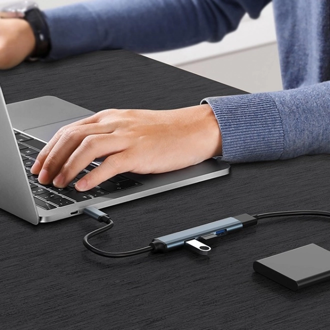 USB-C 3.1 HUB adapter 4 az 1-ben