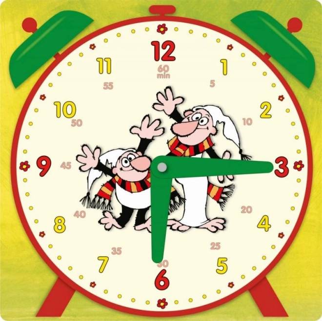 Oktató papírórák 21x21 cm Krtek vegyes színek