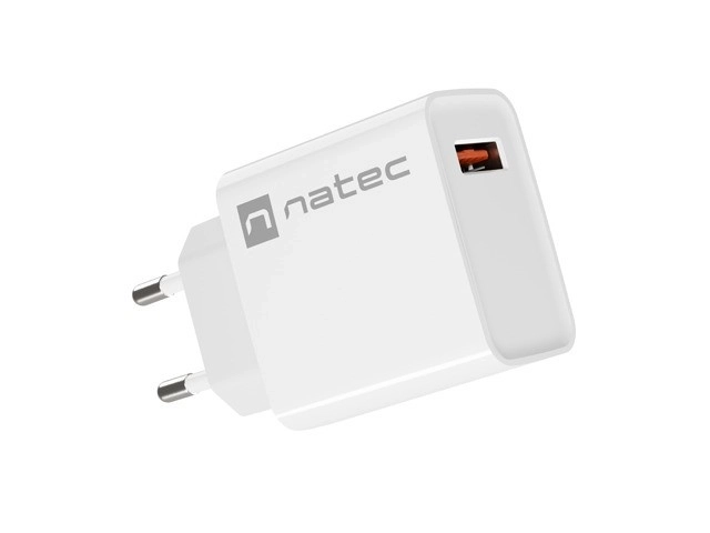 Natec Ribera fehér USB-A töltő