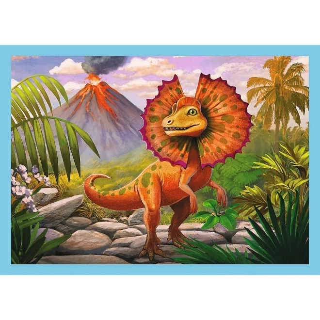 Különleges dinoszauruszos puzzle 4 az 1-ben gyerekeknek