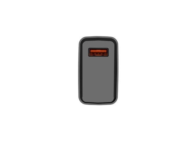 Univerzális hálózati töltő Natec Ribera USB-A 18W fekete