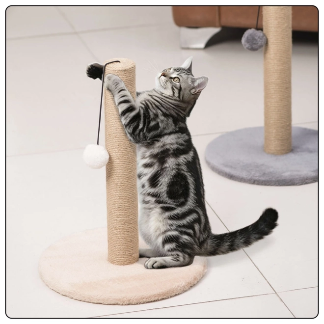 Macska kaparófa torony 40 cm x 30 cm bézs