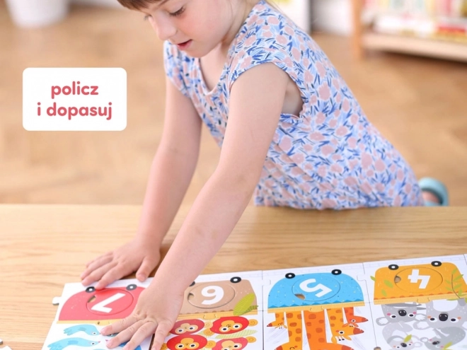 Puzzle mozdony játék számoláshoz